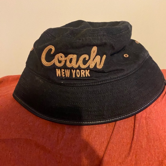 Coach Black Monogram Bucket Hat - Picture 1 of 3